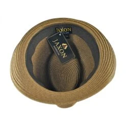Jaxon Hats Ridley Toyo Straw Trilby Fedora Hat -Brixton Hats shop 118879