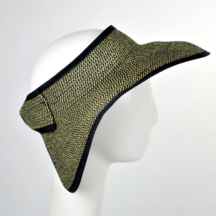 Sur La Tete Roll Toyo Straw Braid Visor 5 Sur La Tete Roll Toyo Straw Braid Visor - Image 3