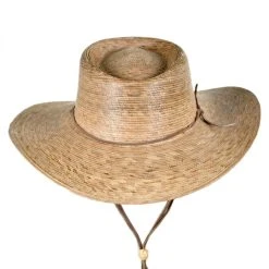 TULA HATS Outback Palm Straw Hat With Chincord