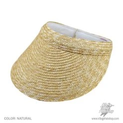 Sur La Tete Milan Straw Wide Brim Visor