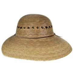 TULA HATS Laurel Lattice Palm Straw Facesaver Hat
