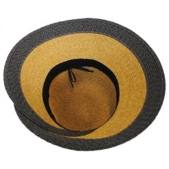 Jeanne Simmons Overlap Brim And Bow Toyo Straw Sun Hat -Brixton Hats shop 146785