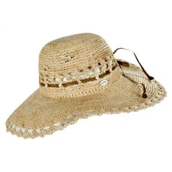 Conner Amy Crochet Raffia Straw Sun Hat 6 Conner Amy Crochet Raffia Straw Sun Hat -Brixton Hats shop 227435
