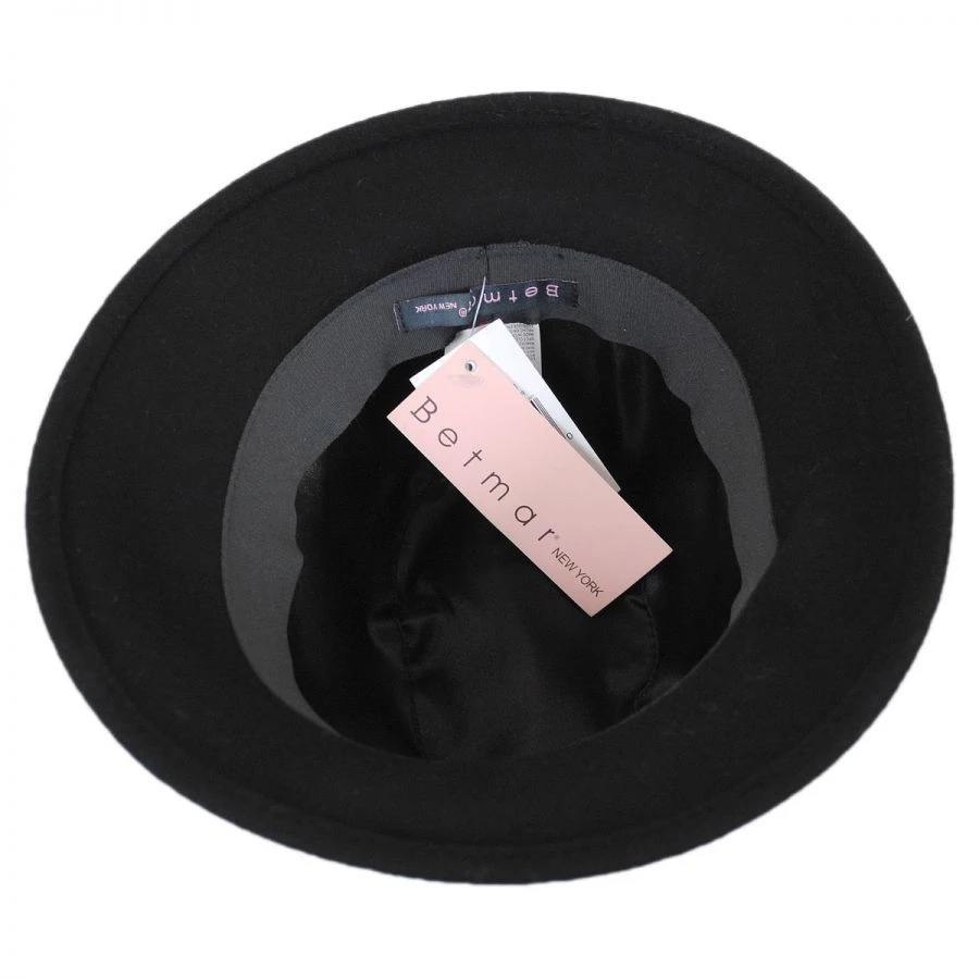 Betmar Darcy Wool Felt Fedora Hat 5 Betmar Darcy Wool Felt Fedora Hat - Image 3