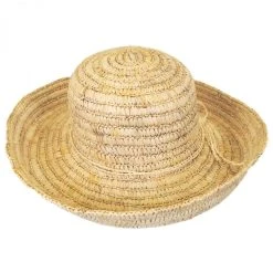 Pantropic Sonoma Raffia Straw Crusher Hat