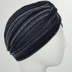 Jeanne Simmons Metallic Stripe Turban