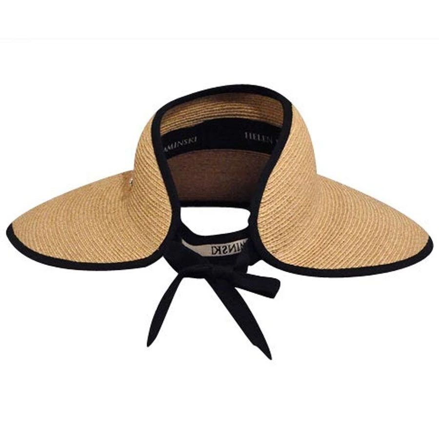 Helen Kaminski Mai Raffia Straw Braid Visor 4 Helen Kaminski Mai Raffia Straw Braid Visor - Image 2