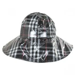 San Diego Hat Company Plaid Wide Brim Rain Hat