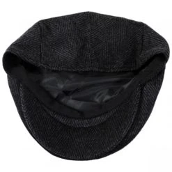 Jaxon Hats Large Herringbone Wool Blend Ivy Cap -Brixton Hats shop 347904