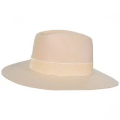 Lack Of Color Benson Tri Wool Felt Fedora Hat - Beige -Brixton Hats shop 353778