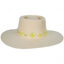 Lack Of Color Seaside Wool Felt Boater Hat