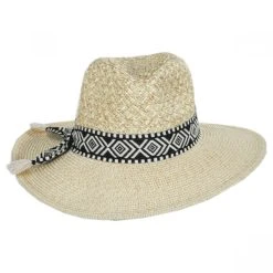 Scala Florentino Toyo Straw Blend Safari Fedora Hat