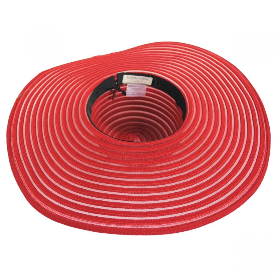 Karen Keith Ribbon And Mesh Swinger Sun Hat 5 Karen Keith Ribbon And Mesh Swinger Sun Hat - Image 3