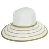 Jeanne Simmons Metallic Sailor Knot Toyo Straw Facesaver Hat -Brixton Hats shop 367174