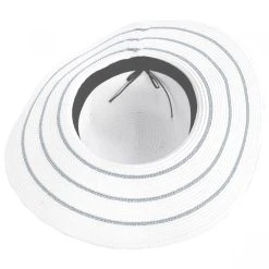 Jeanne Simmons Metallic Sailor Knot Striped Straw Sun Hat -Brixton Hats shop 367882