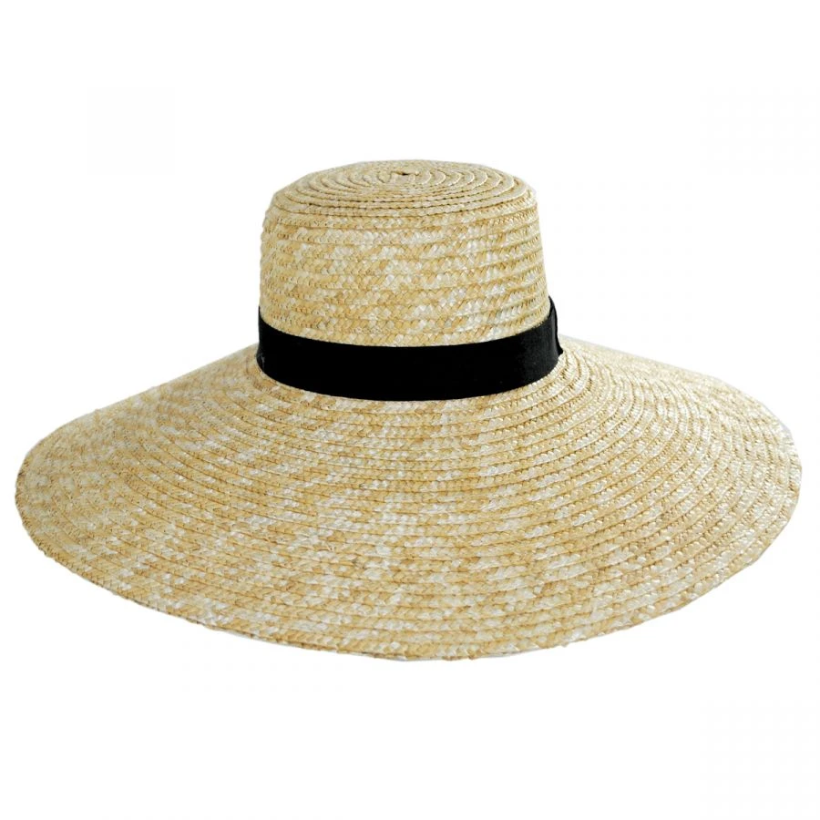 Jeanne Simmons Braided Straw Lampshade Sun Hat 3 Jeanne Simmons Braided Straw Lampshade Sun Hat