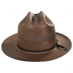 Stetson Open Road Vented Shantung Straw Western Hat - Chocolate Brown