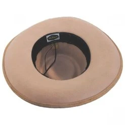 Scala Arizona Distressed Wool Felt Fedora Hat -Brixton Hats shop 379871