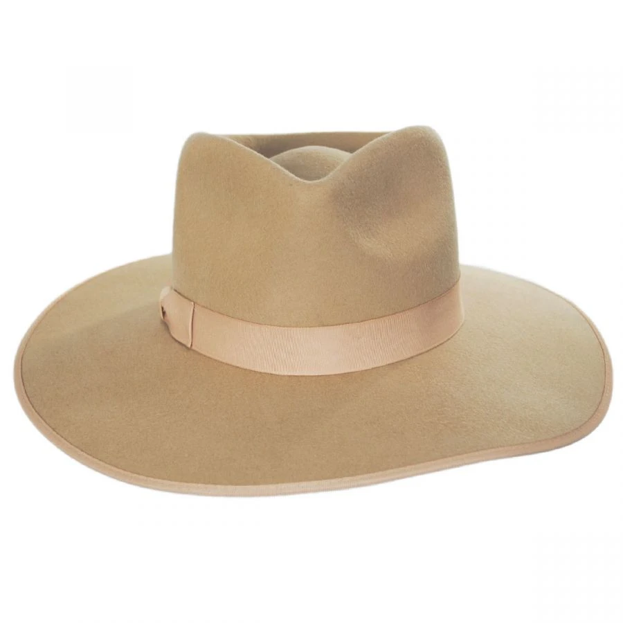 Lack Of Color Wool Felt Rancher Fedora Hat - Caramel 3 Lack Of Color Wool Felt Rancher Fedora Hat - Caramel