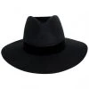 Lack Of Color Benson Tri Wool Felt Fedora Hat - Black 1 Lack Of Color Benson Tri Wool Felt Fedora Hat - Black -Brixton Hats shop 389401