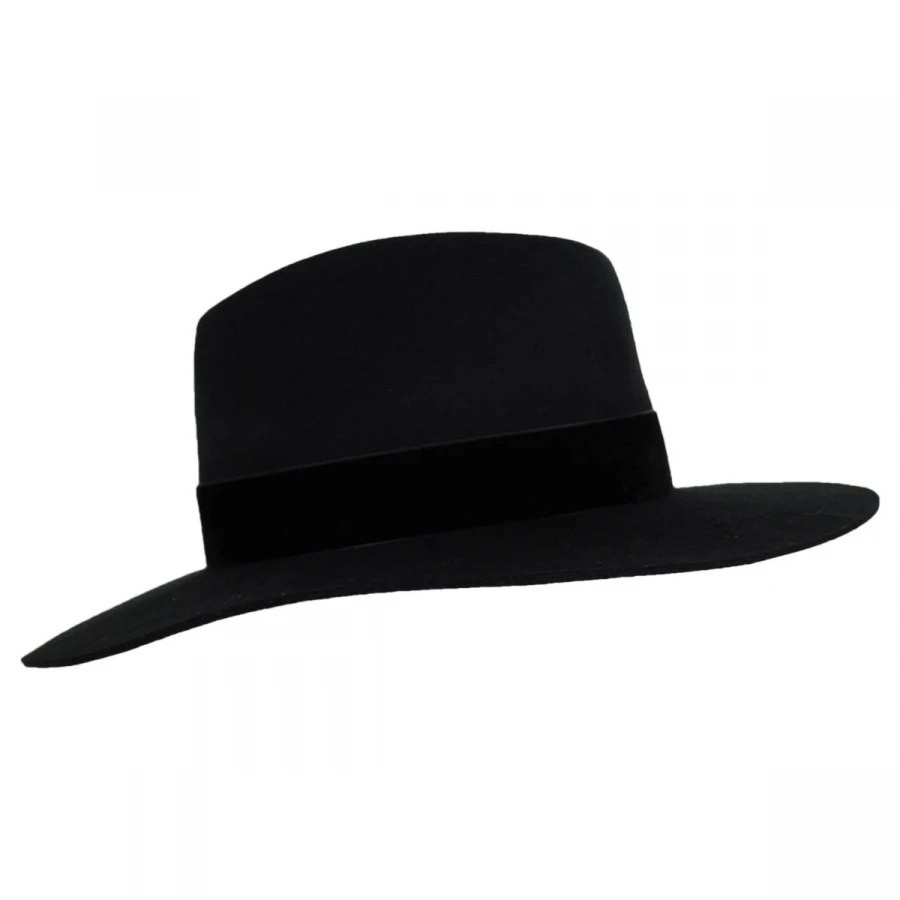 Lack Of Color Benson Tri Wool Felt Fedora Hat - Black 4 Lack Of Color Benson Tri Wool Felt Fedora Hat - Black - Image 2