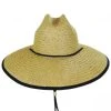 Dorfman Pacific Company Harbour Toyo Straw Lifeguard Hat -Brixton Hats shop 390984