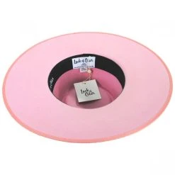 Lack Of Color Wool Felt Rancher Fedora Hat - Pink -Brixton Hats shop 391136