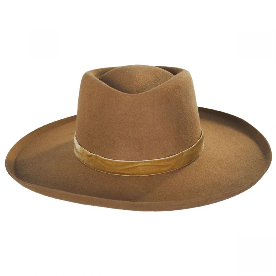 Lack Of Color Val Diamond Crown Wool Felt Fedora Hat - Brown 3 Lack Of Color Val Diamond Crown Wool Felt Fedora Hat - Brown