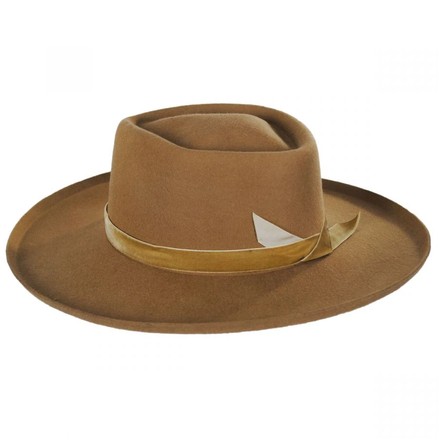 Lack Of Color Val Diamond Crown Wool Felt Fedora Hat - Brown 4 Lack Of Color Val Diamond Crown Wool Felt Fedora Hat - Brown - Image 2