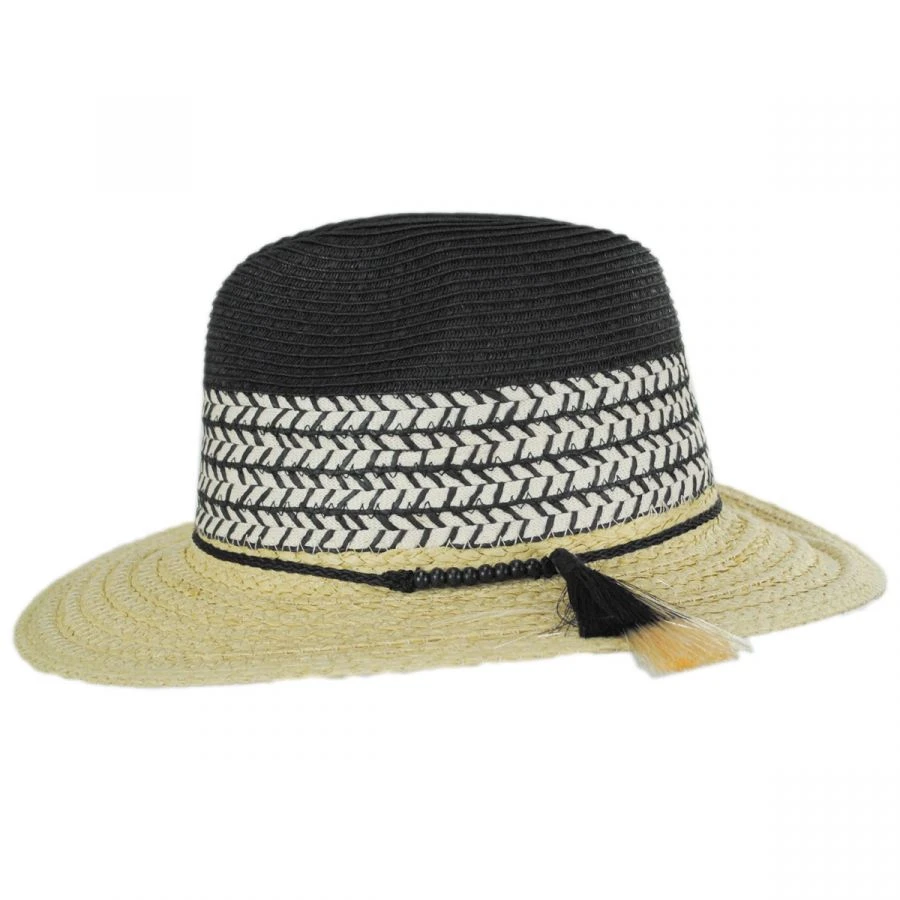 Cappelli Straworld Kitts Toyo Straw Safari Fedora Hat 5 Cappelli Straworld Kitts Toyo Straw Safari Fedora Hat - Image 3