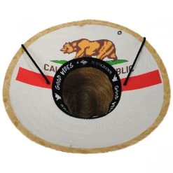 Peter Grimm California Flag Rye Straw Lifeguard Hat -Brixton Hats shop 392651