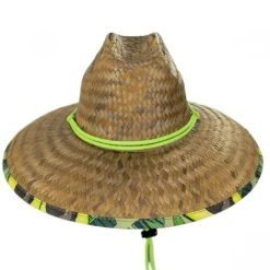 Peter Grimm Avocado Coconut Straw Lifeguard Hat