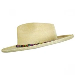 Scala Justicia Palm Straw Fedora Hat -Brixton Hats shop 393281