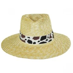 Brixton Hats Joanna Wheat Straw Fedora Hat - Natural/Cream