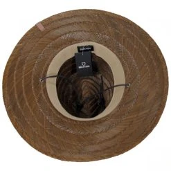 Brixton Hats Bells Rush Straw Lifeguard Hat - Toffee -Brixton Hats shop 398042