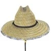 Peter Grimm Gold Leaf Rush Straw Lifeguard Hat -Brixton Hats shop 409067