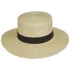 Lack Of Color Spencer Wheat Straw Boater Hat - Suede Band -Brixton Hats shop 409841