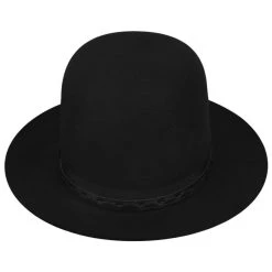 Bailey Brodnax Shapeable Open Crown Wool Felt Fedora Hat