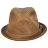 New York Hat Company Vintage Leather Fedora Hat -Brixton Hats shop 415223