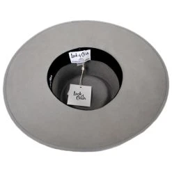 Lack Of Color Wool Felt Rancher Fedora Hat - Gray -Brixton Hats shop 415706