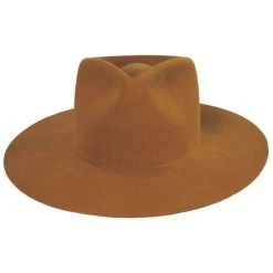 Betmar Georgia Wide Brim Wool Felt Fedora Hat