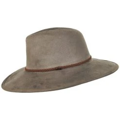 Toucan Collection Vegan Suede Safari Fedora Hat -Brixton Hats shop 419067