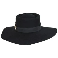 Scala Aphrodite Wool Felt Boater Hat