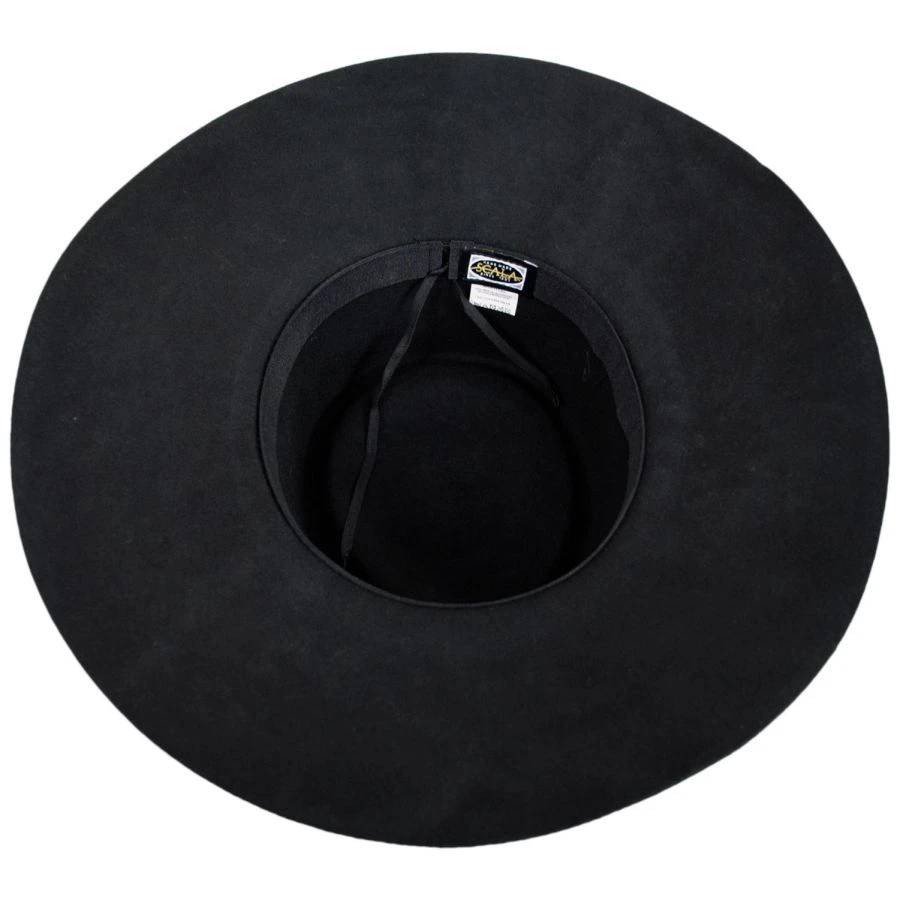 Scala Aphrodite Wool Felt Boater Hat 5 Scala Aphrodite Wool Felt Boater Hat - Image 3