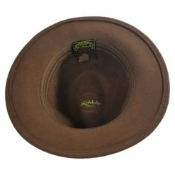 Scala Traveler Wool Felt Safari Fedora Hat -Brixton Hats shop 424700