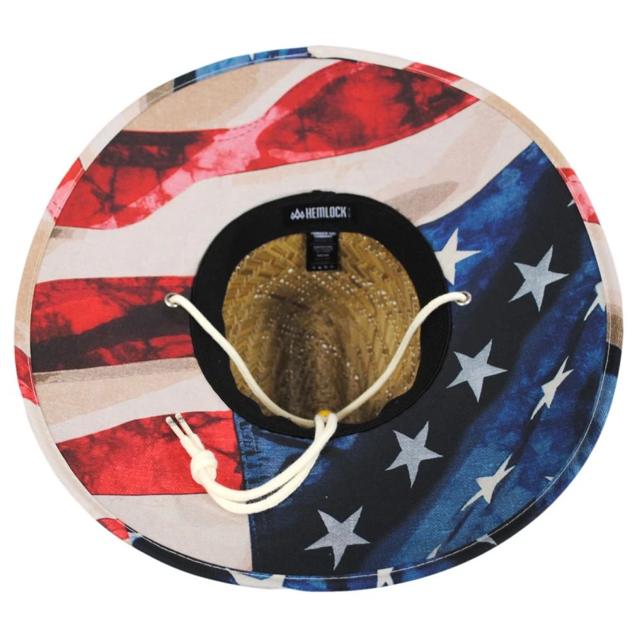 Hemlock Hat Co Liberty Straw Lifeguard Hat 5 Hemlock Hat Co Liberty Straw Lifeguard Hat - Image 3