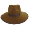 Brixton Hats Jo Wool Felt Rancher Fedora Hat - Chestnut -Brixton Hats shop 430145