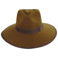 Brixton Hats Jo Wool Felt Rancher Fedora Hat - Chestnut