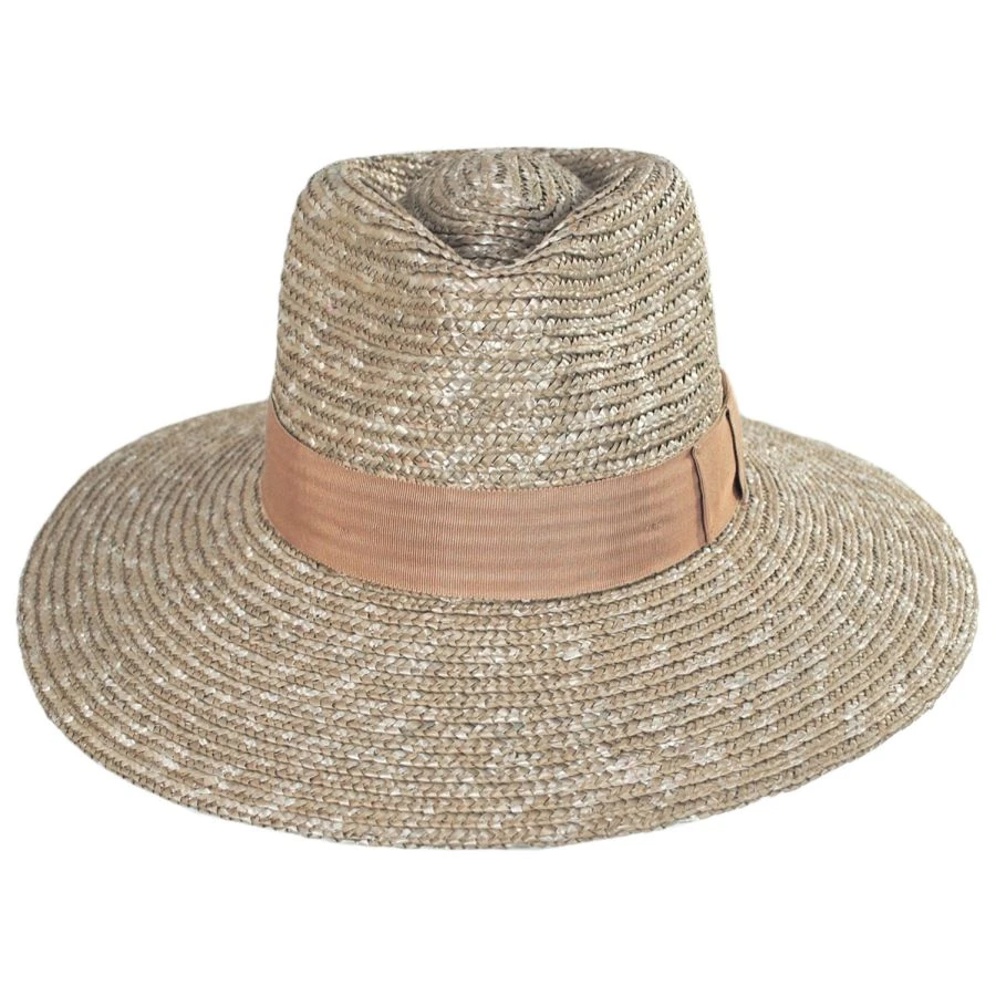 Brixton Hats Joanna Wheat Straw Fedora Hat - Desert 3 Brixton Hats Joanna Wheat Straw Fedora Hat - Desert