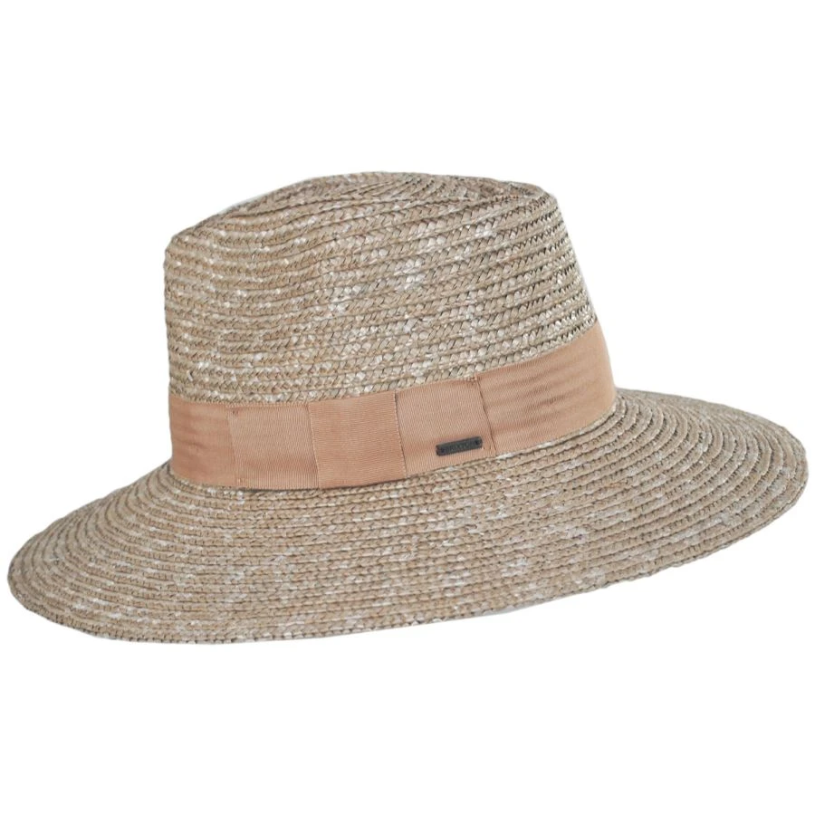 Brixton Hats Joanna Wheat Straw Fedora Hat - Desert 4 Brixton Hats Joanna Wheat Straw Fedora Hat - Desert - Image 2